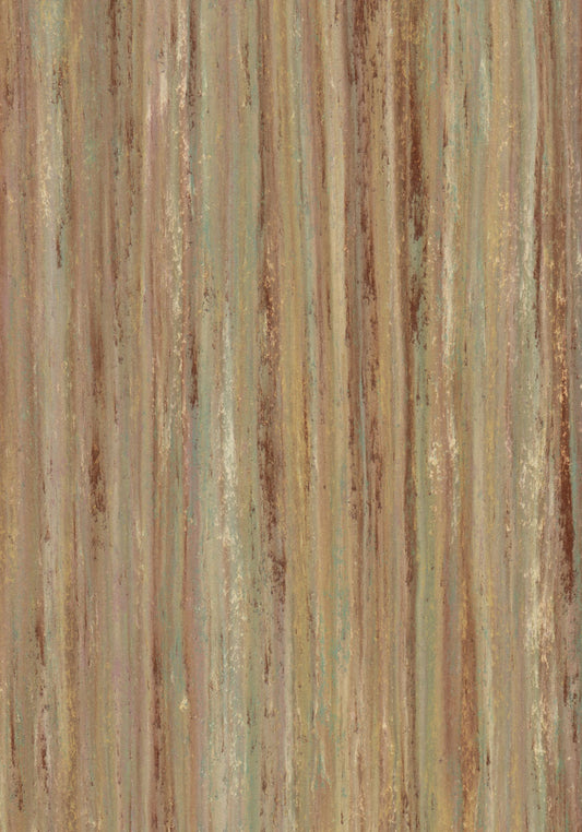 Oxidized Copper Linoleum Tile Plank