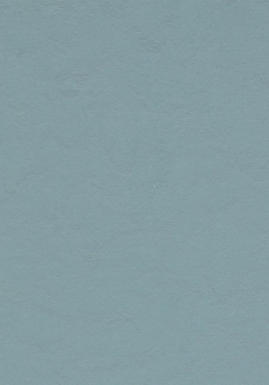 Vintage Blue Linoleum Sheet Marmoleum Solid